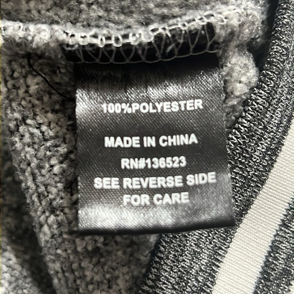 Brooklyn Cloth Gray Snap Front Sweatshirt Sz 4XL FUC - Picture 9 of 14